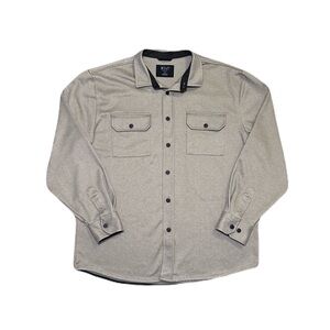 BYLT Coastal Overshirt Button Up Long Sleeve Sawdust Men’s Size XL